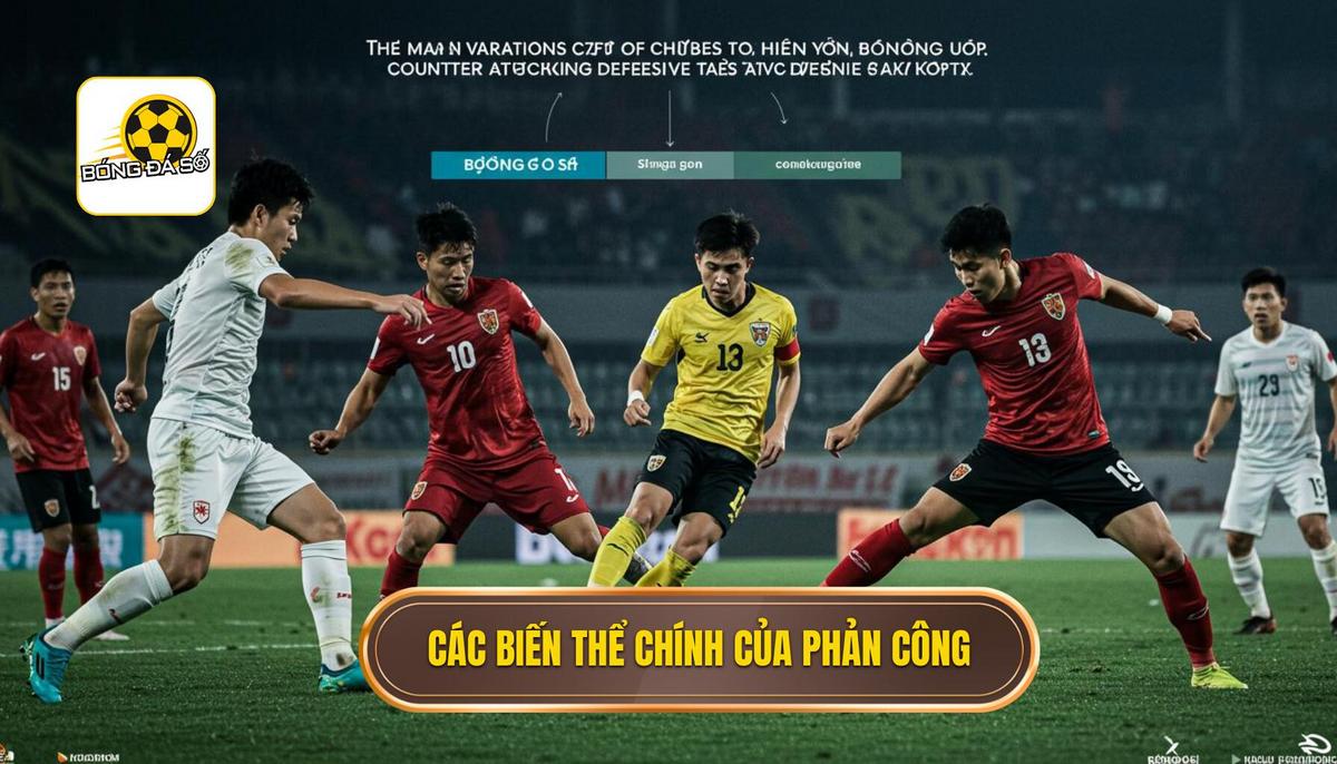 Chiến thuật phòng ngự phản công: Nghệ thuật biến hóa trong bóng đá hiện đại 2 2. Các biến thể chính của Chiến thuật phòng ngự phản công