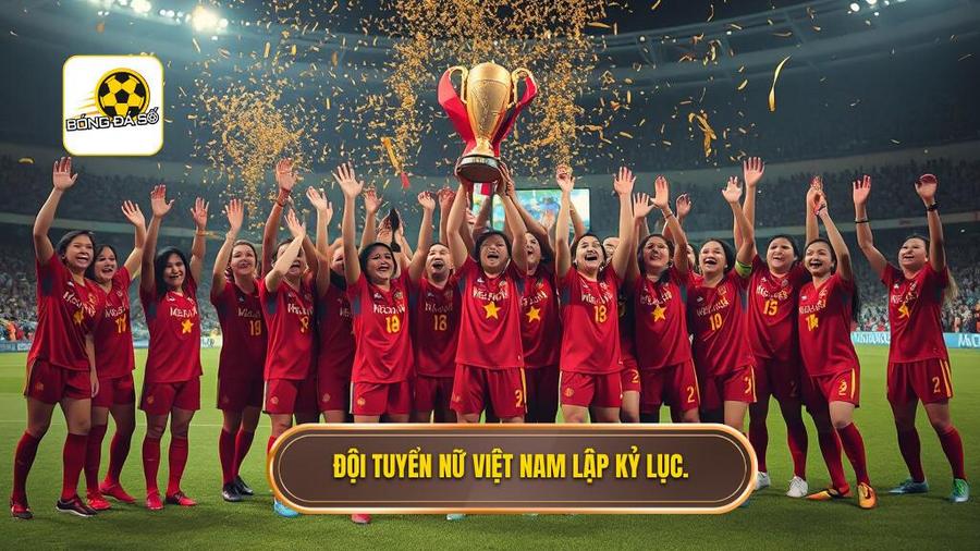  Đội tuyển nữ Việt Nam lập kỷ lục.